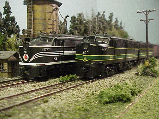 Proto 2000 Lehigh & New England and Reading FA1 and FB1 locomotives
